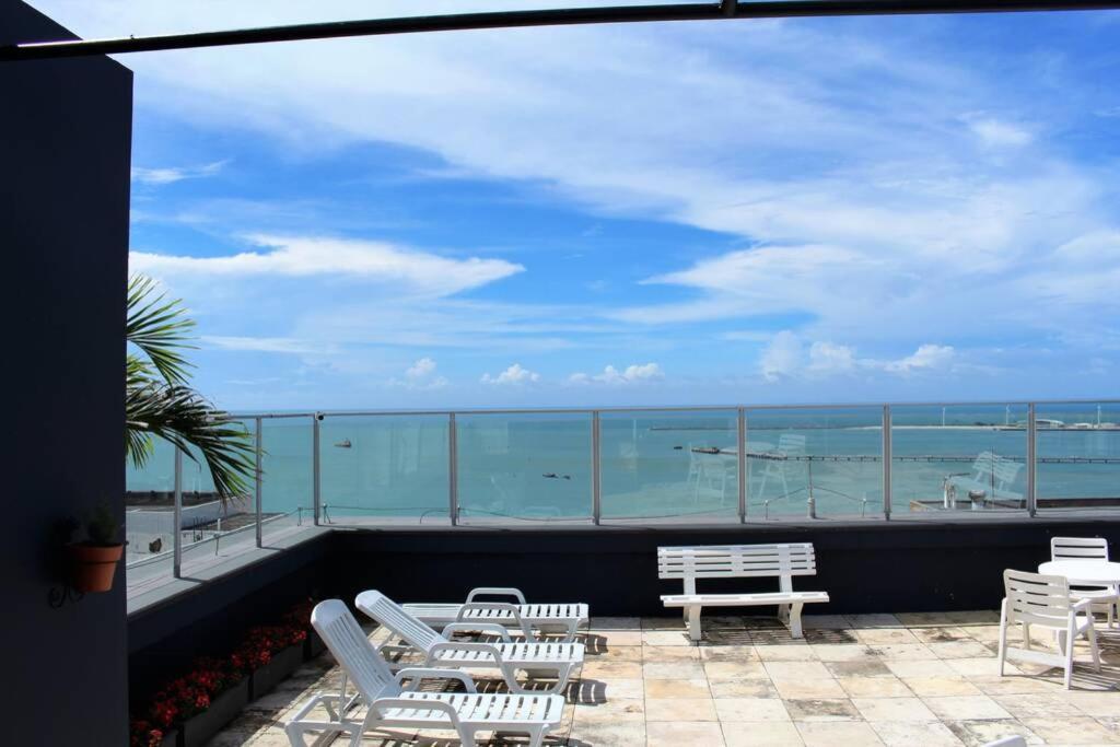 Apartamento 13 Flat Beira Mar Com Energia, Vaga, 3 Camas, Wi-Fi E Ar Fortaleza  Exterior foto